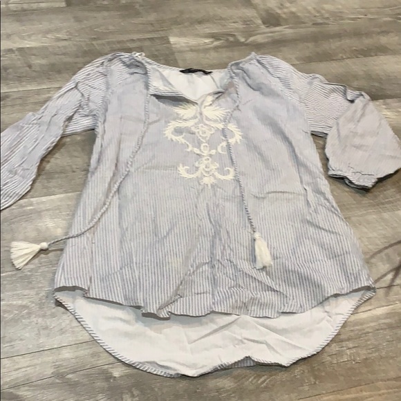 Zara Tops - Zara Basic Collection Women’s top Linen long boho